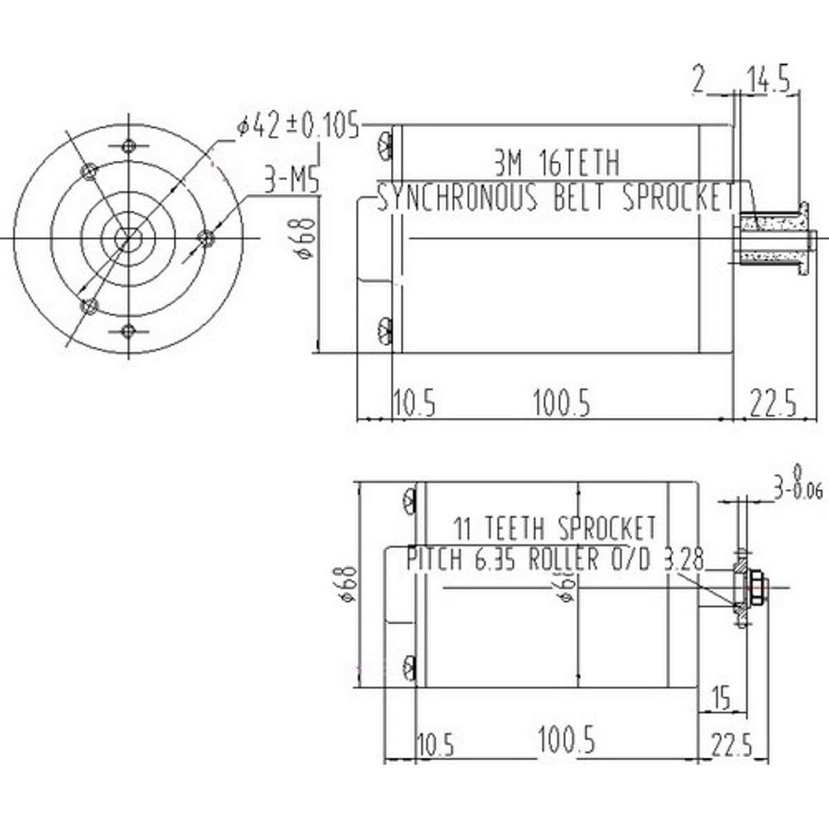 DC Vibrationsmotor 12V 8000U/min - Mit Offset-Gewicht Für Starke Vibration